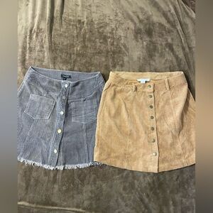 Corduroy Button-Front Bundle